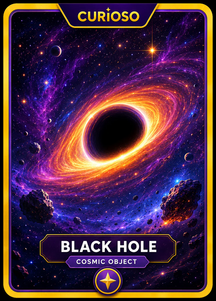 Black Hole collectible card — front